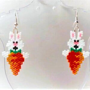 Bunny Earrings, Easter Earrings, Girls Earrings, Ladies Earrings